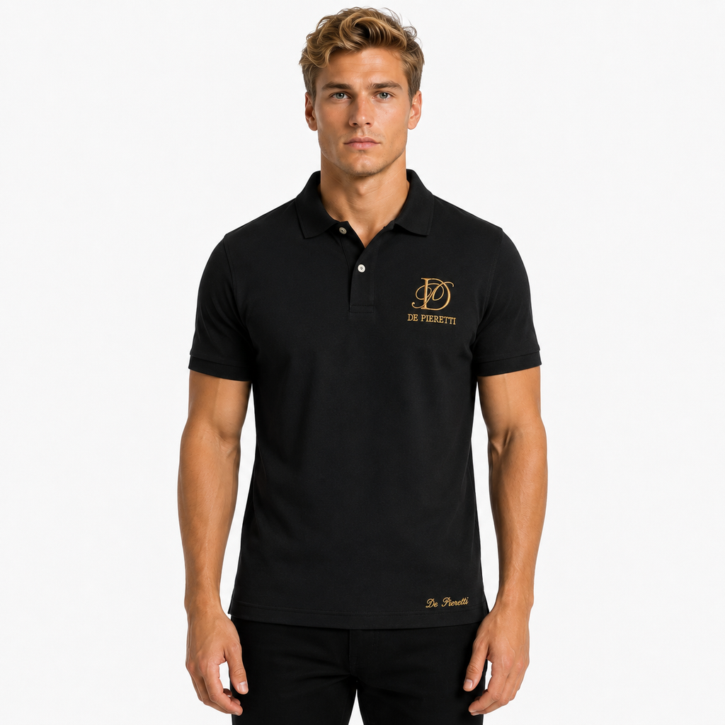 Polo nero da uomo