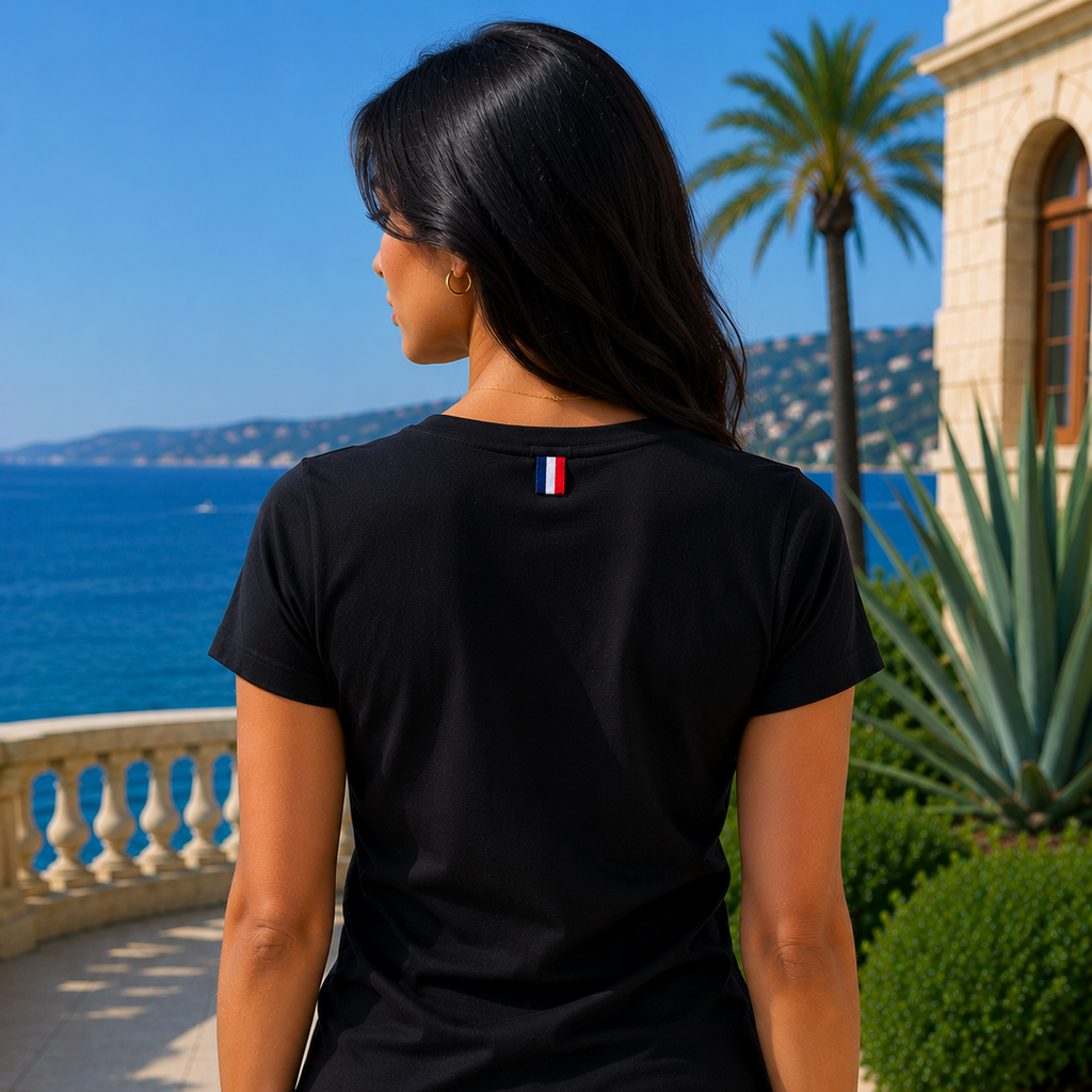 T-shirt Col V Noir