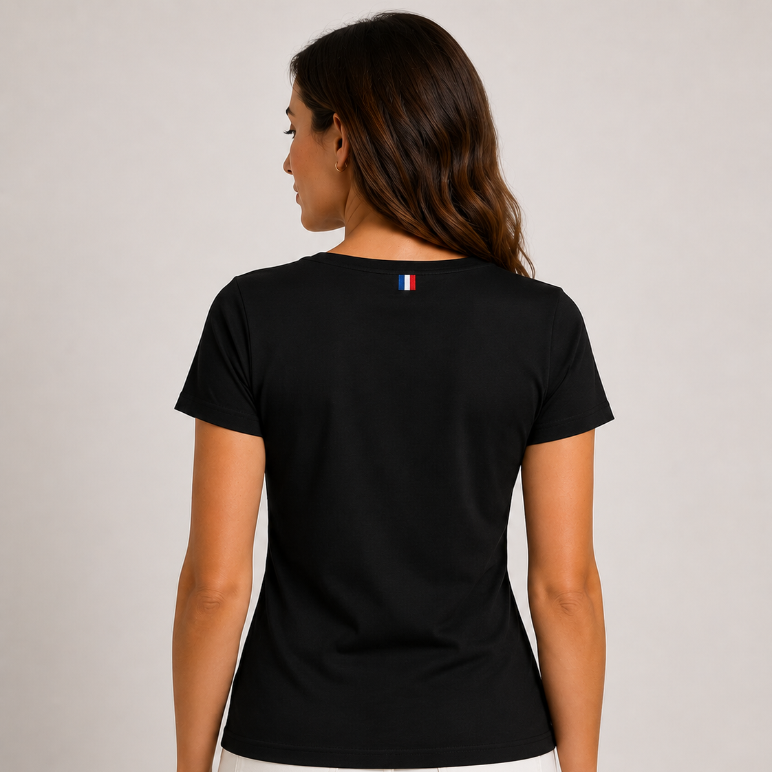 T-shirt Col V Noir