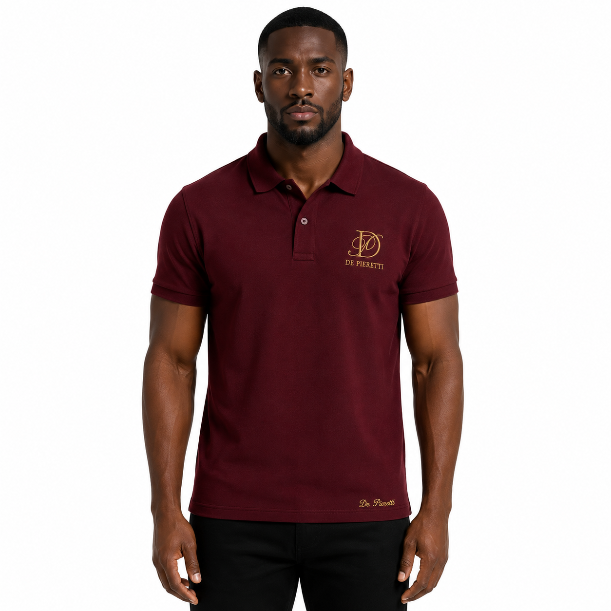 Polo Bordeaux Homme