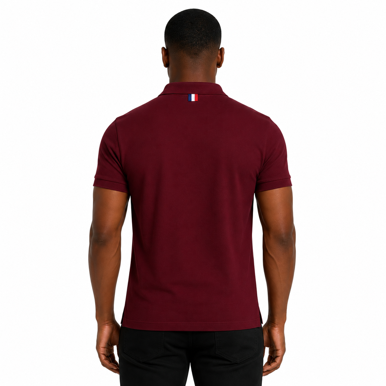 Polo Bordeaux Homme