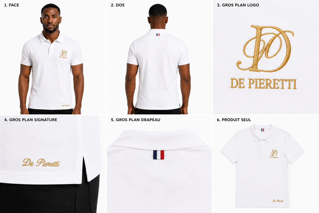 Polo Blanc Homme