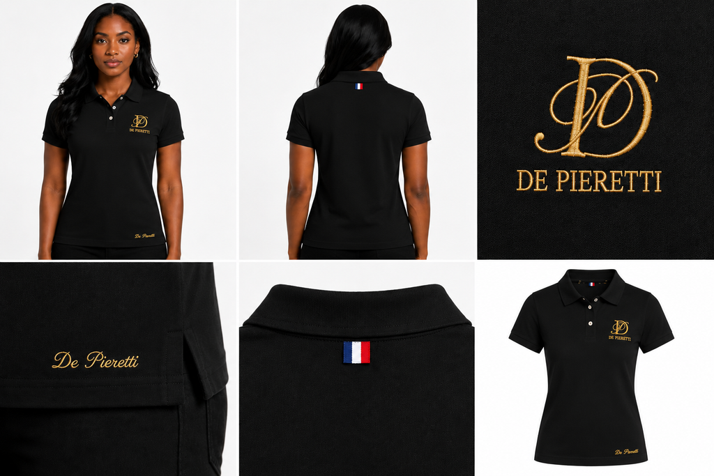 Polo Noir Femme