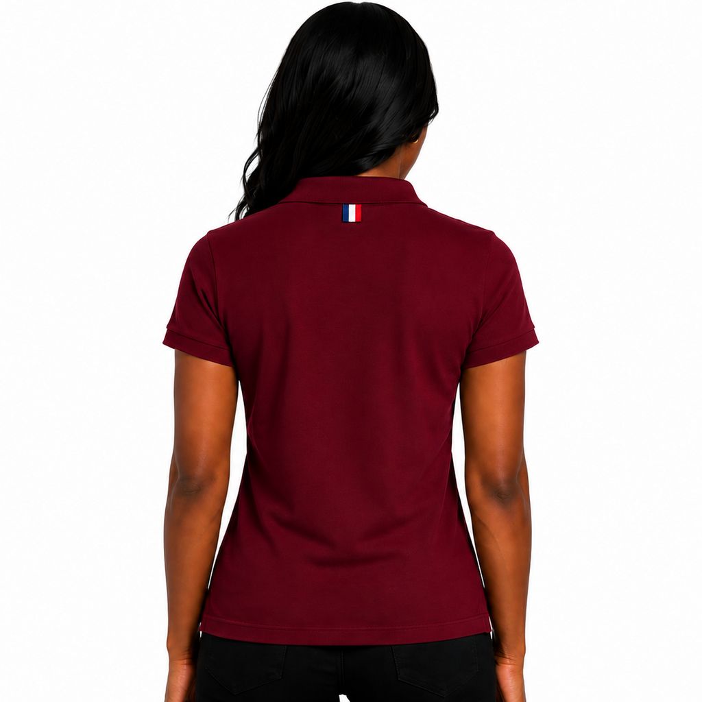 Polo Bordeaux Femme