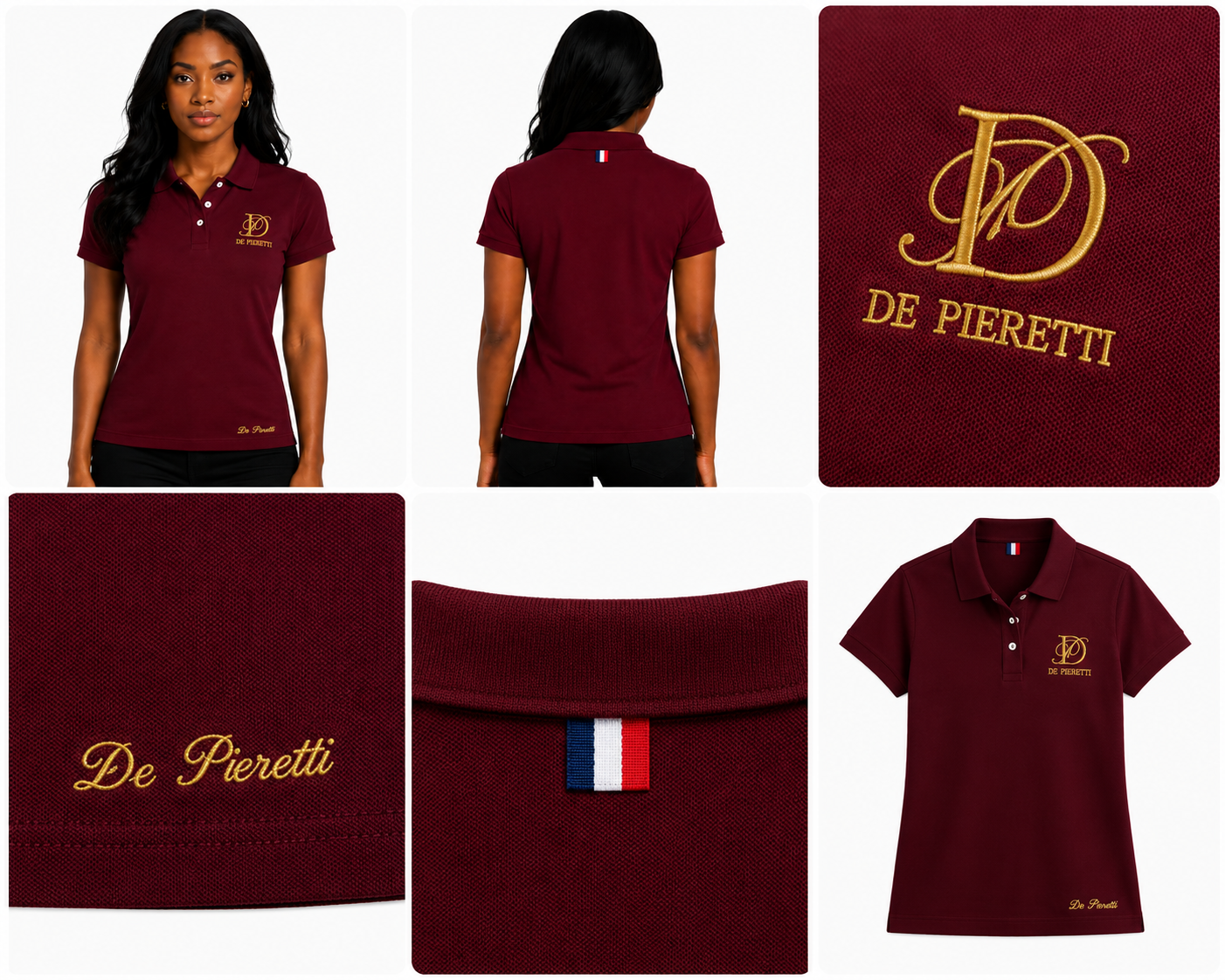 Polo Bordeaux Femme