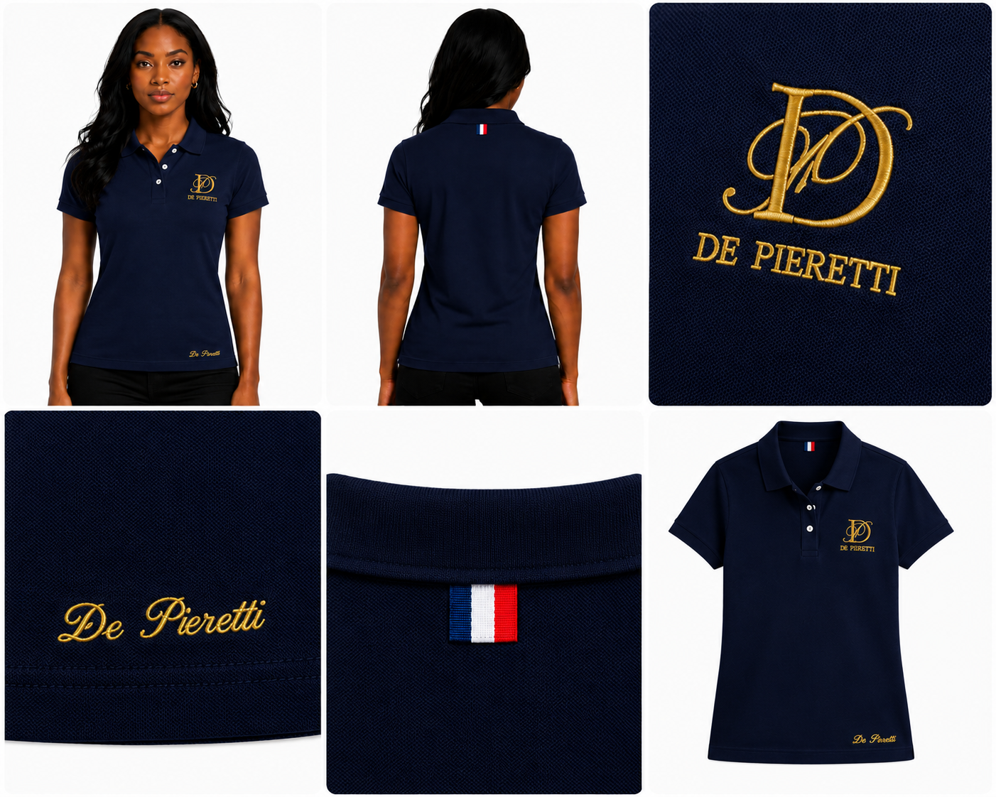 Polo Bleu Navy Femme