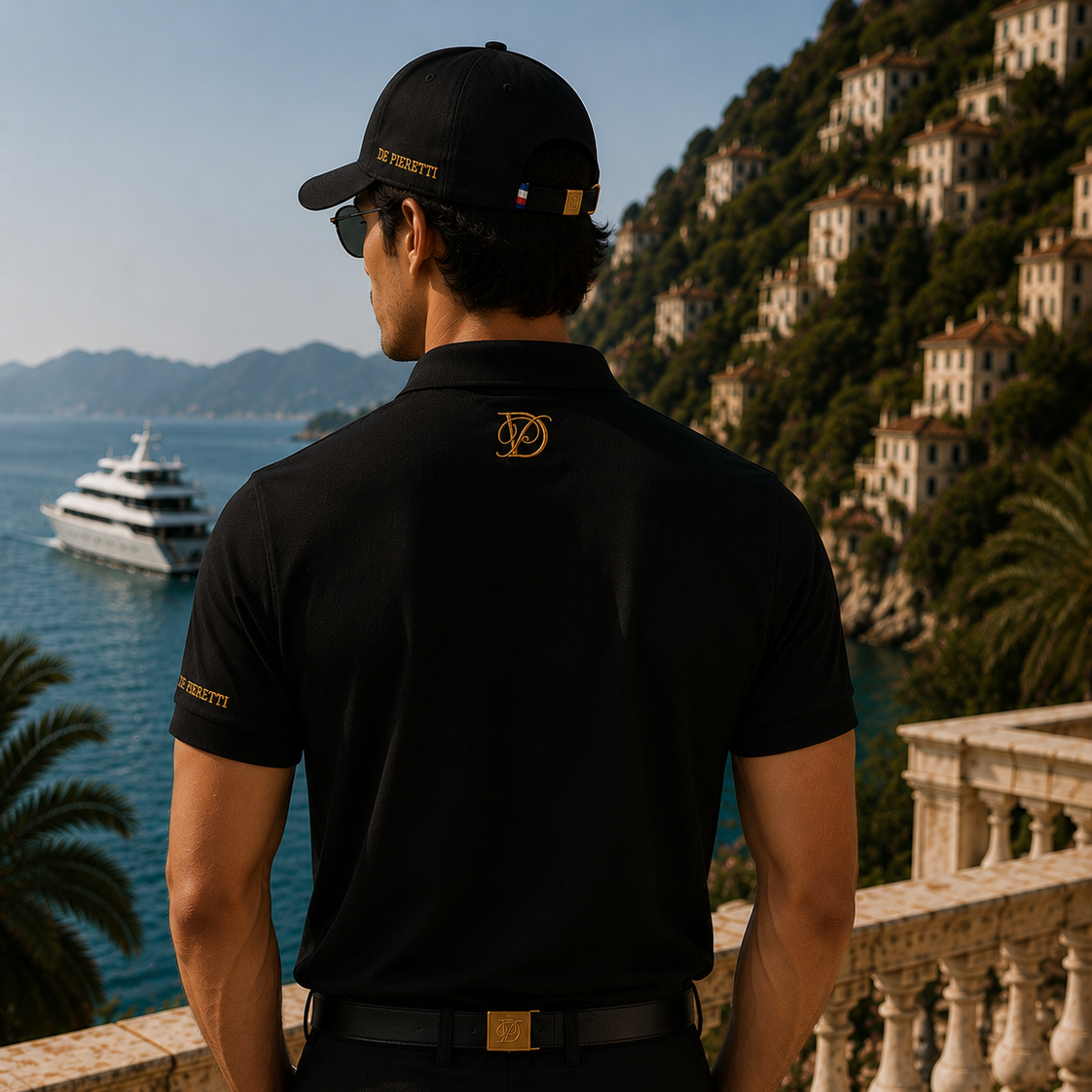 Casquette De Pieretti Homme – Noir & Or