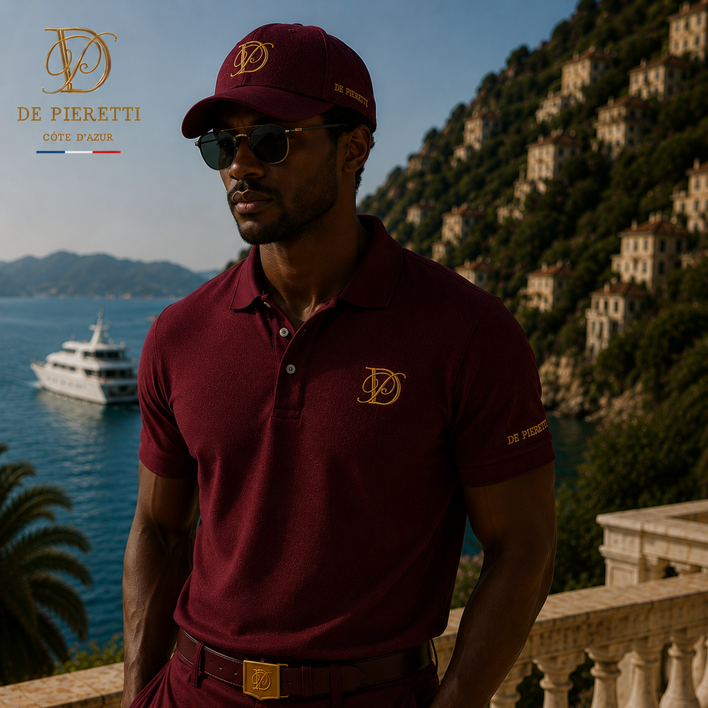 Casquette De Pieretti Homme – Bordeaux & Or