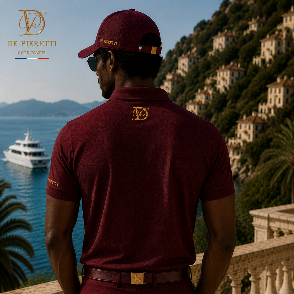 Casquette De Pieretti Homme – Bordeaux & Or