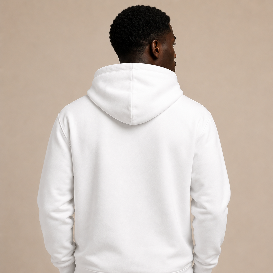 Sweat à capuche homme blanc