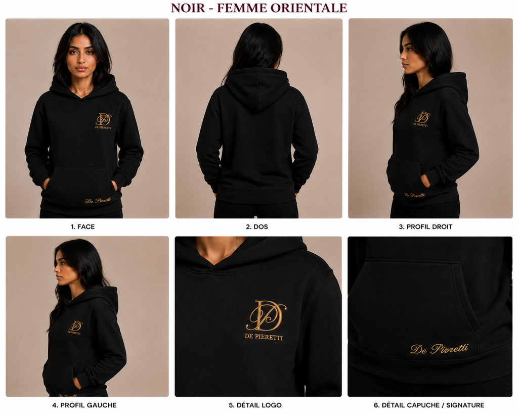 Hoodie Signature femme noir édition limitée